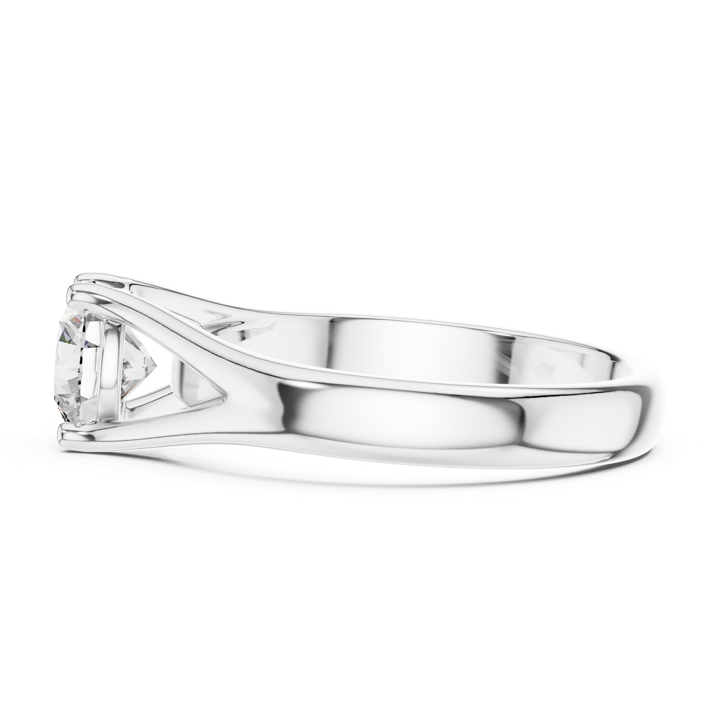 PureCarat 18K Yellow Gold Round Lab-Grown Diamond Women’s Ring
