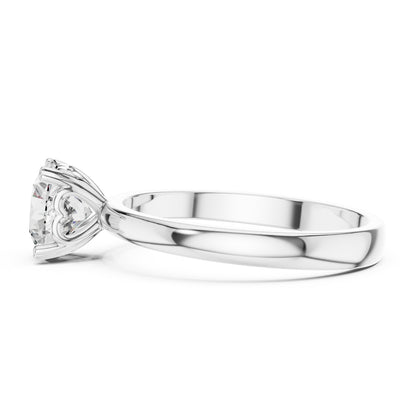 14K Rose Gold Round Lab-Grown Diamond Ring for Women | PureCarat