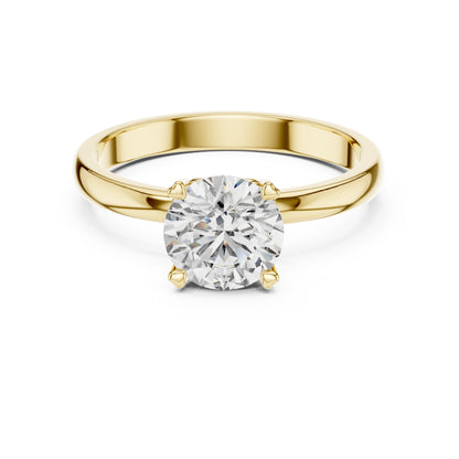 14K Rose Gold Round Lab-Grown Diamond Ring for Women | PureCarat