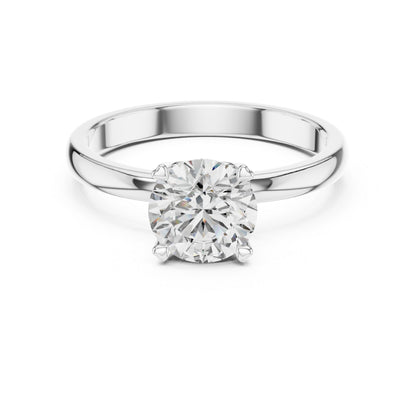 14K Rose Gold Round Lab-Grown Diamond Ring for Women | PureCarat