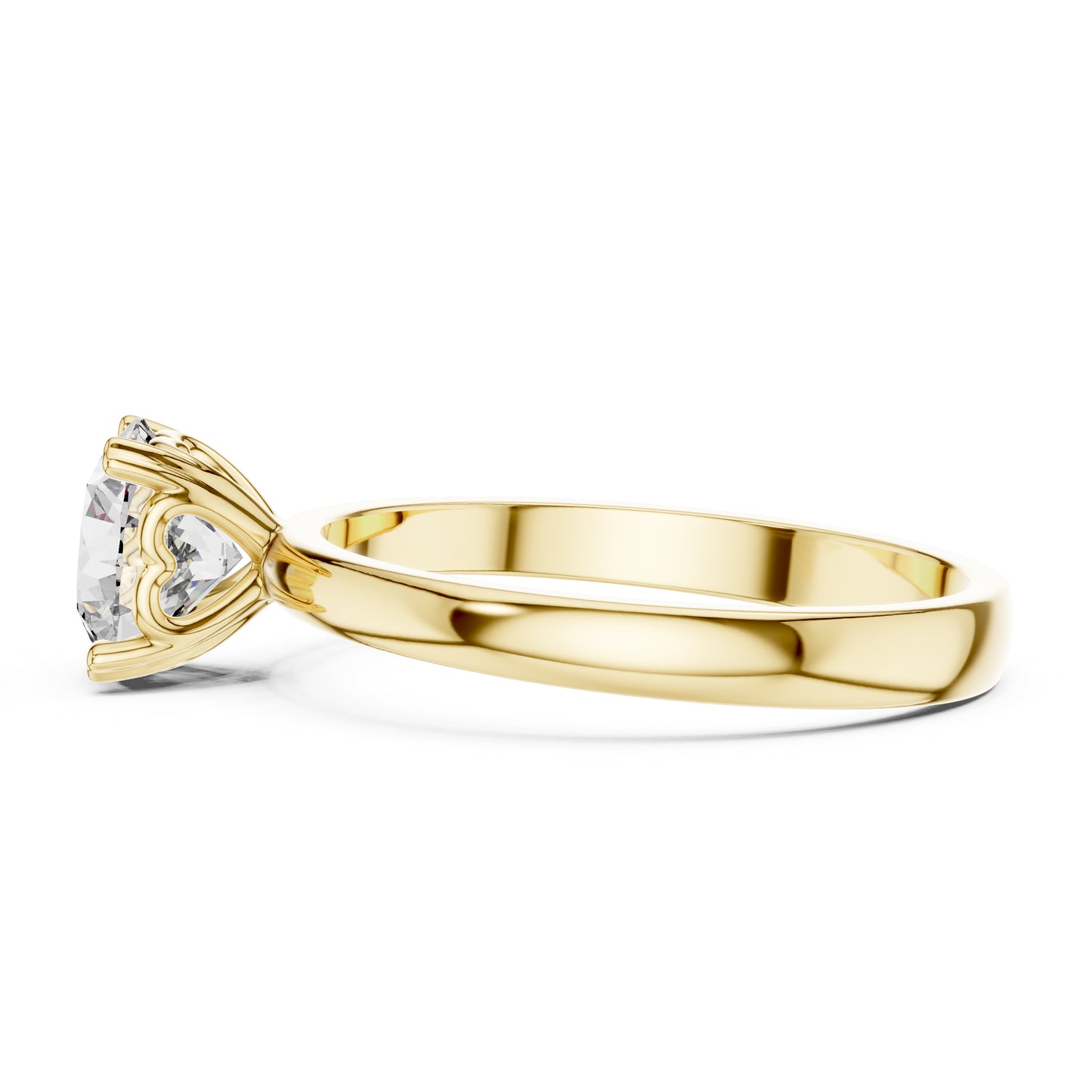 14K Rose Gold Round Lab-Grown Diamond Ring for Women | PureCarat