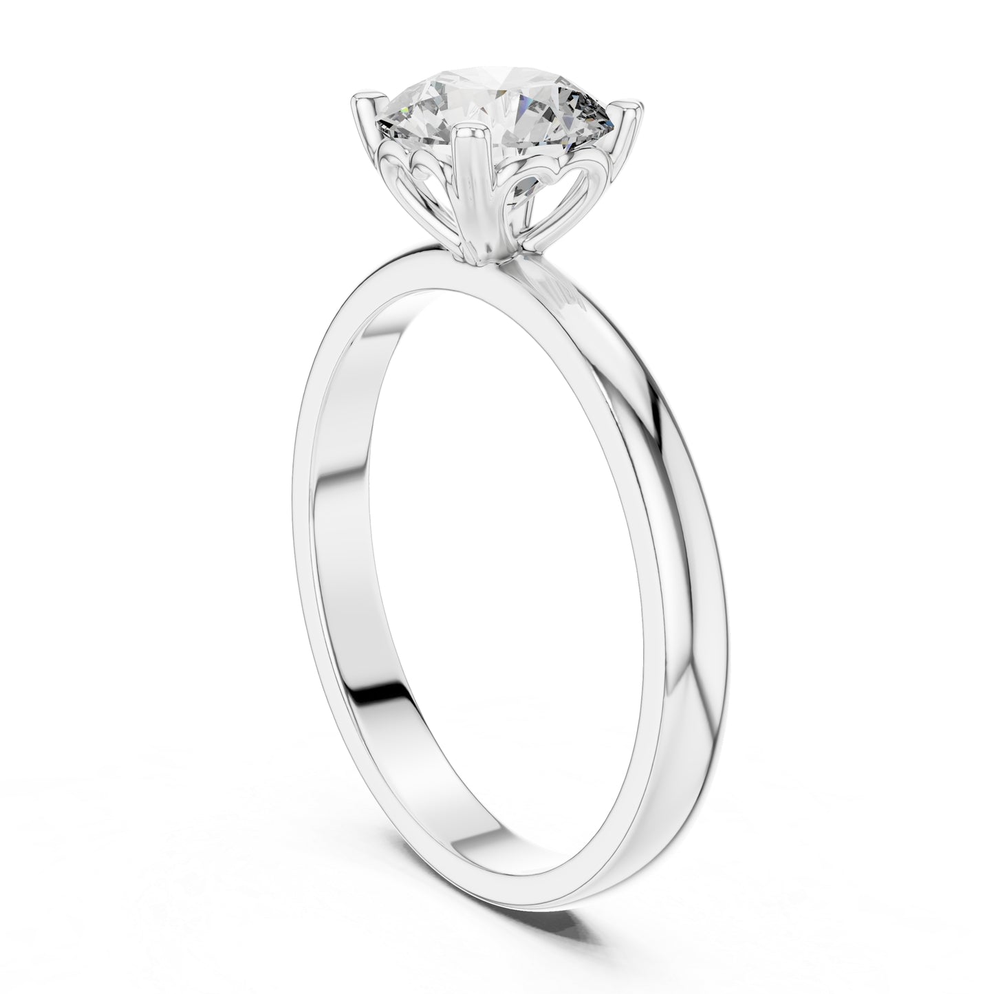 14K Rose Gold Round Lab-Grown Diamond Ring for Women | PureCarat