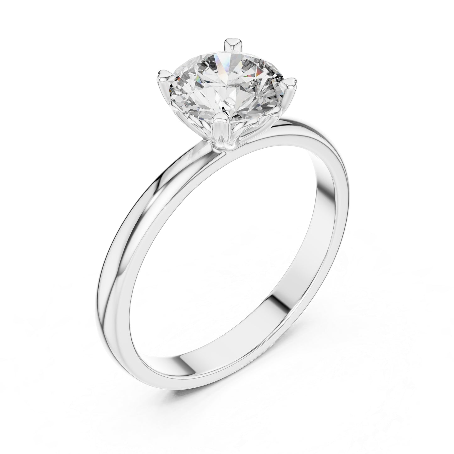 14K Rose Gold Round Lab-Grown Diamond Ring for Women | PureCarat