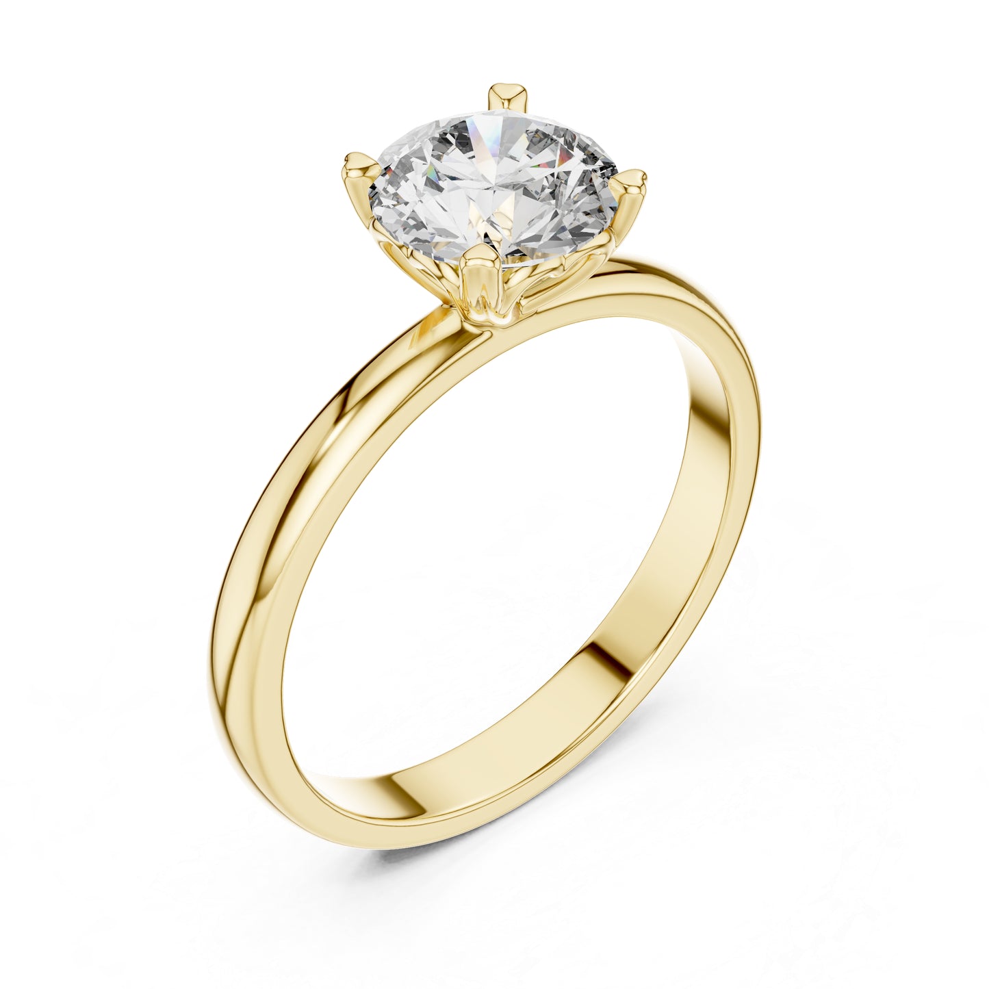 14K Rose Gold Round Lab-Grown Diamond Ring for Women | PureCarat