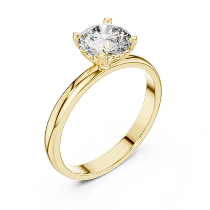 14K Rose Gold Round Lab-Grown Diamond Ring for Women | PureCarat