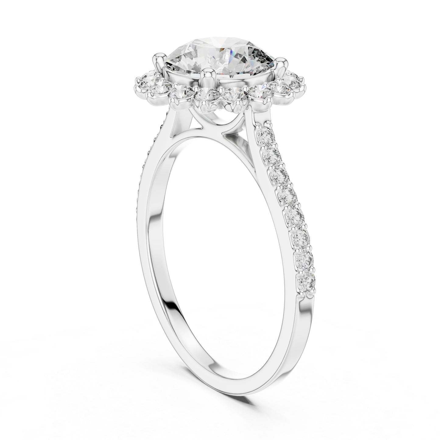 18K Yellow Gold Round Lab-Grown Diamond Ring for Women – Pure Carat