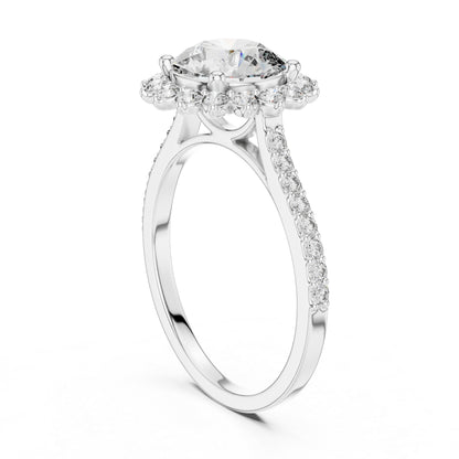 18K Yellow Gold Round Lab-Grown Diamond Ring for Women – Pure Carat