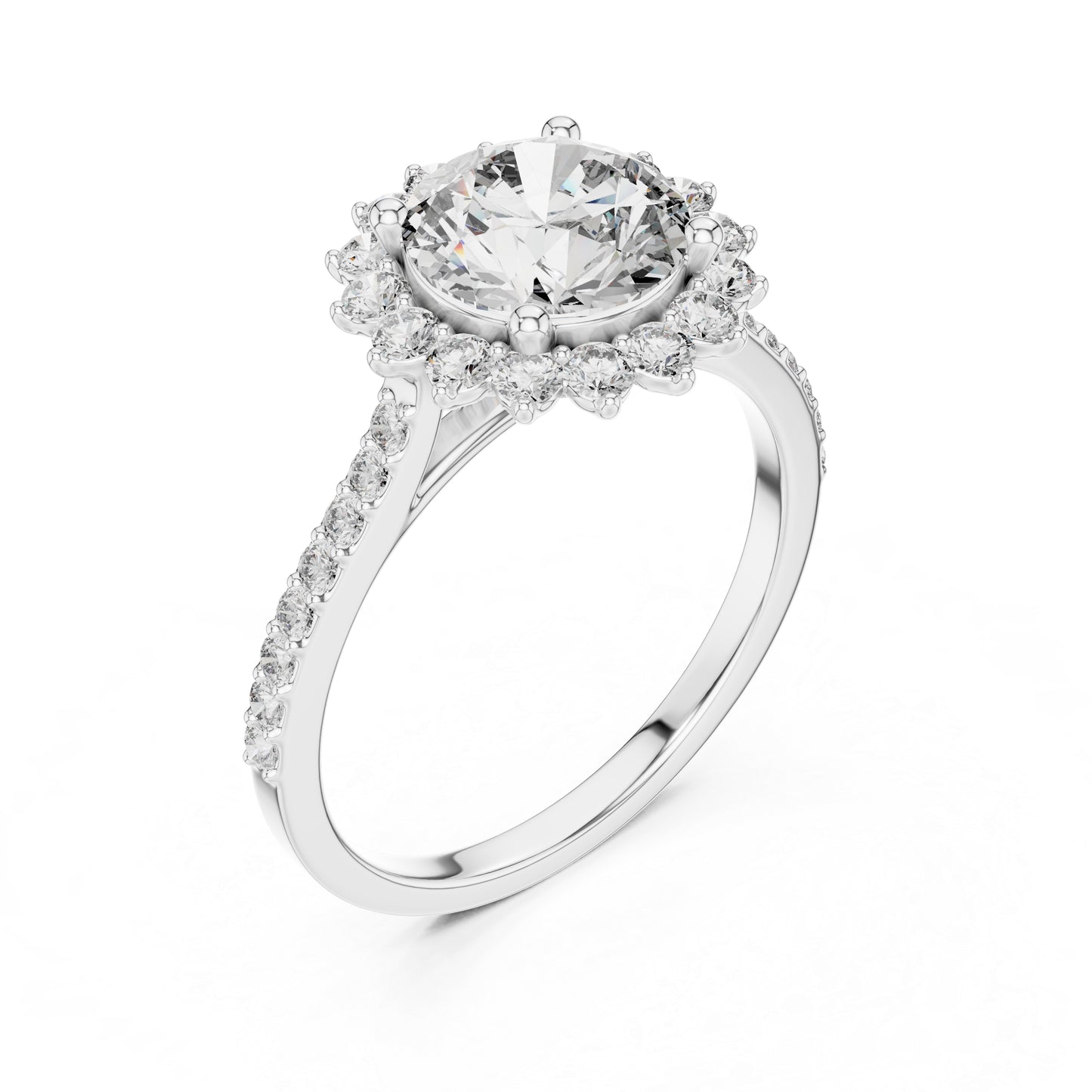 18K Yellow Gold Round Lab-Grown Diamond Ring for Women – Pure Carat