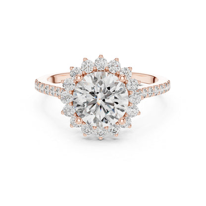 18K Yellow Gold Round Lab-Grown Diamond Ring for Women – Pure Carat