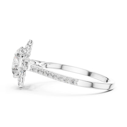 18K Yellow Gold Round Lab-Grown Diamond Ring for Women – Pure Carat