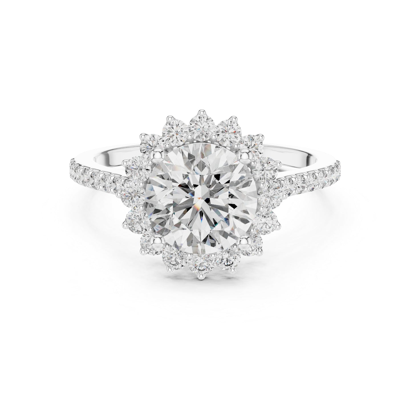 18K Yellow Gold Round Lab-Grown Diamond Ring for Women – Pure Carat