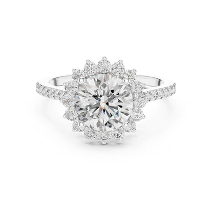 18K Yellow Gold Round Lab-Grown Diamond Ring for Women – Pure Carat
