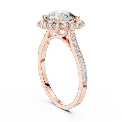 18K Yellow Gold Round Lab-Grown Diamond Ring for Women – Pure Carat