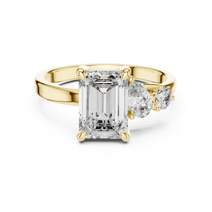 Women’s Diamond Drop Ring – Round Lab-Grown Stone in 18K White Gold – Pure Carat