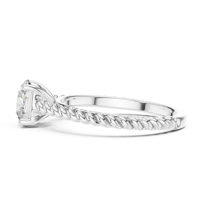Women’s Round Lab-Grown Diamond Solitaire Ring in 14K Yellow Gold
