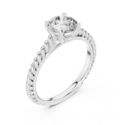 Women’s Round Lab-Grown Diamond Solitaire Ring in 14K Yellow Gold