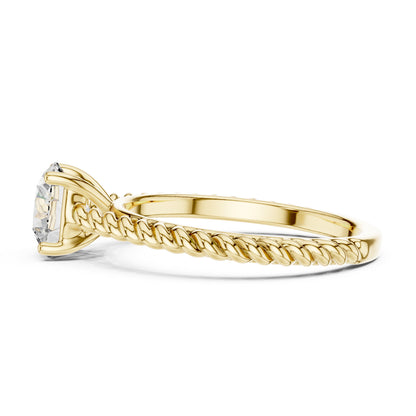 Women’s Round Lab-Grown Diamond Solitaire Ring in 14K Yellow Gold