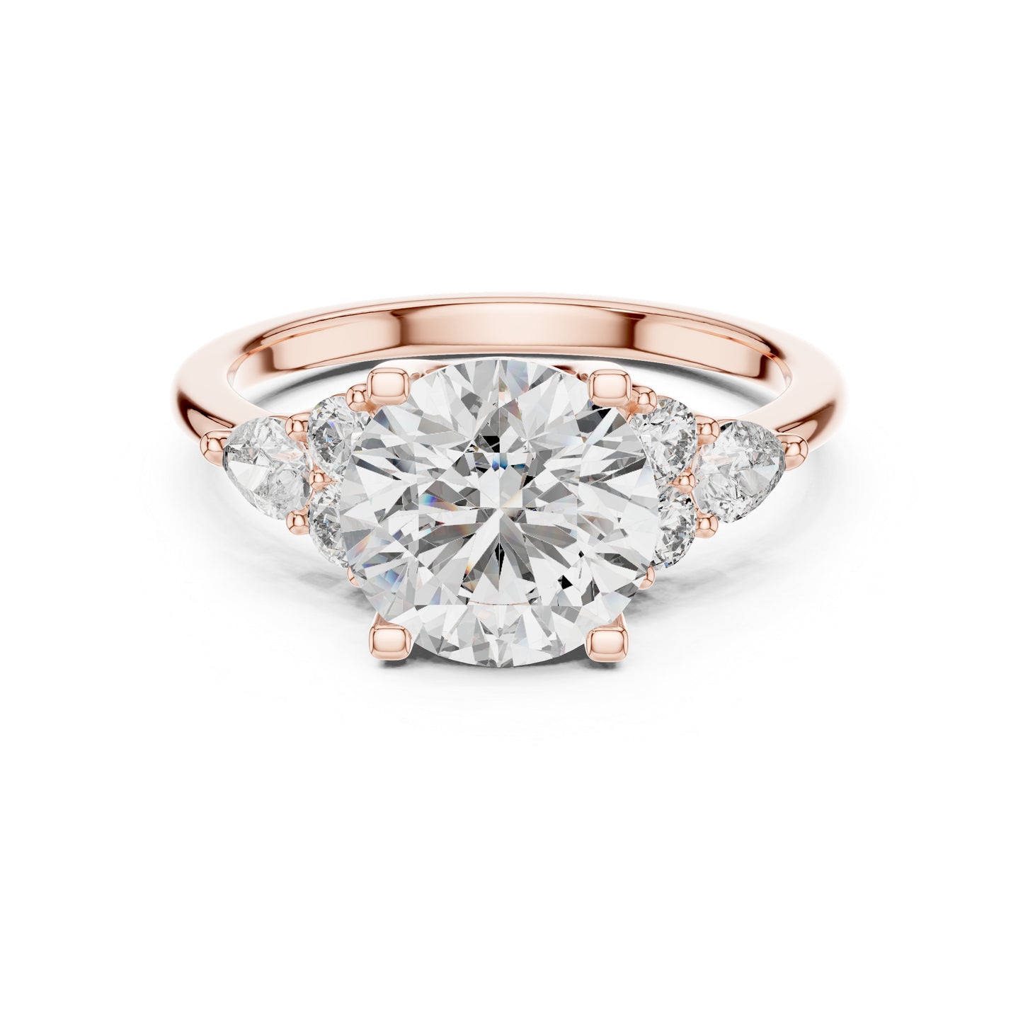 Women's Party Wear Diamond Ring - Oval Lab-Grown Stone in 14K Yellow Gold - Pure Carat