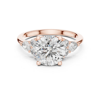 Women's Party Wear Diamond Ring - Oval Lab-Grown Stone in 14K Yellow Gold - Pure Carat