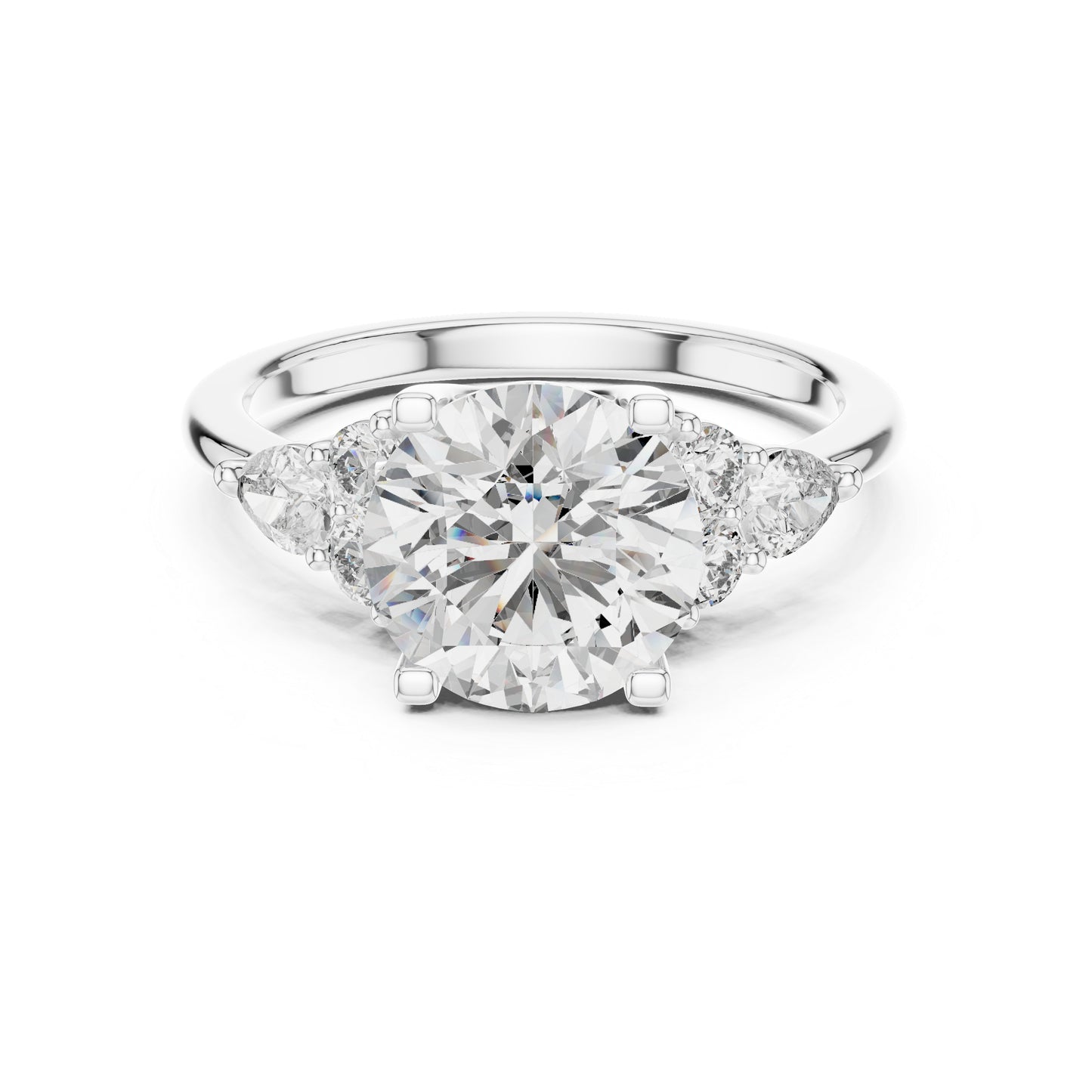 Women's Party Wear Diamond Ring - Oval Lab-Grown Stone in 14K Yellow Gold - Pure Carat