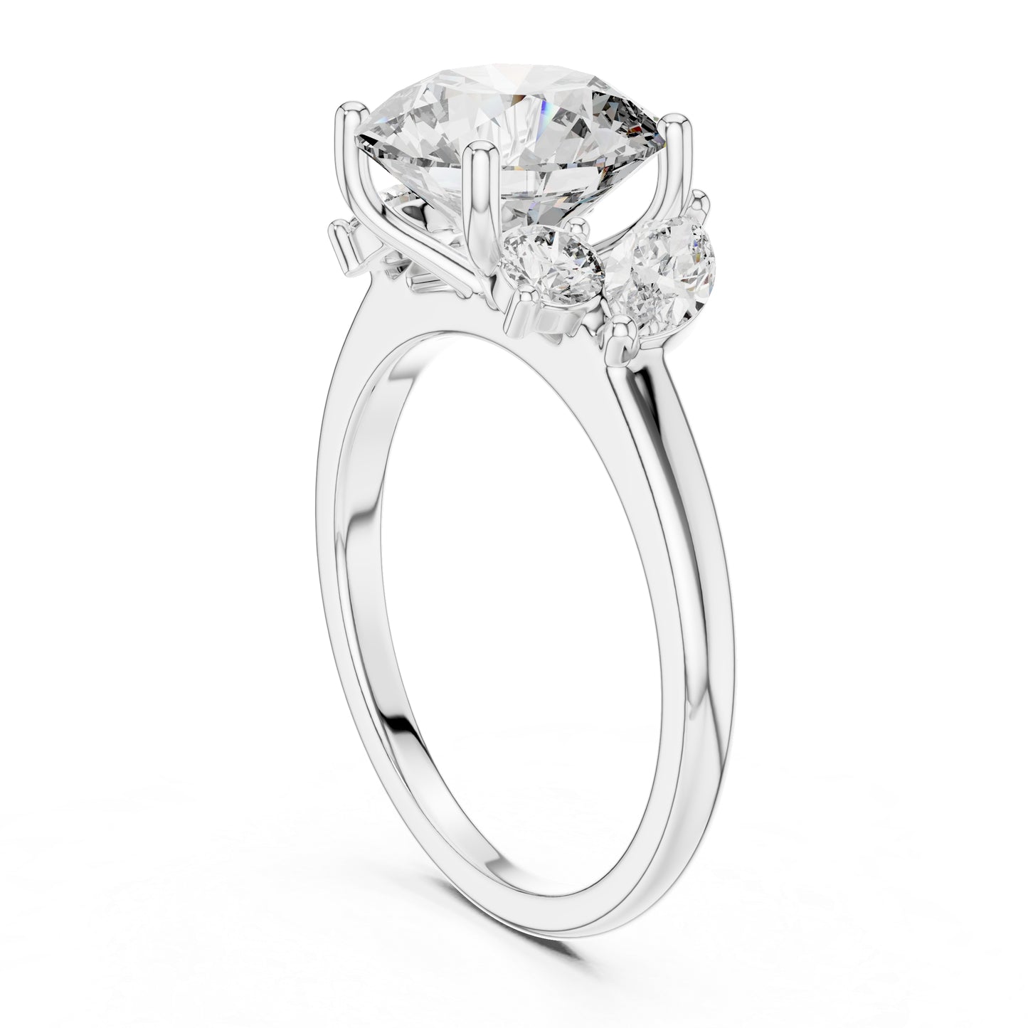 14K Yellow Gold Marquise & Round Lab-Grown Diamond Ring for Women - Pure Carat