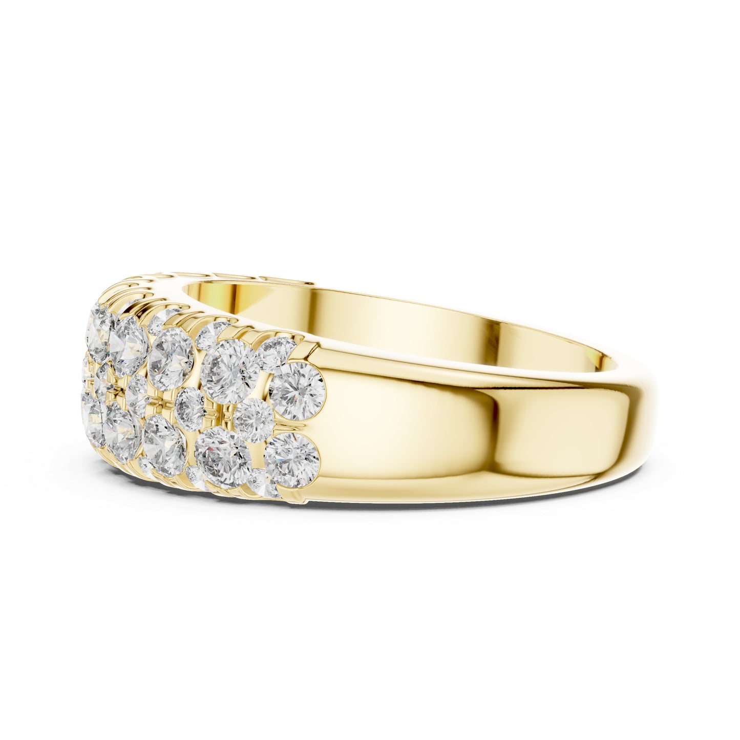 14K Yellow Gold Round Lab-Grown Diamond Ring for Women | Anniversary Gift | Pure Carat