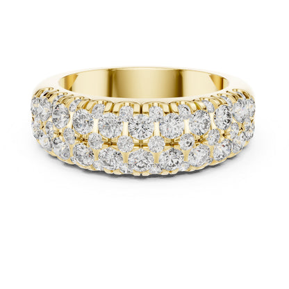 14K Yellow Gold Round Lab-Grown Diamond Ring for Women | Anniversary Gift | Pure Carat