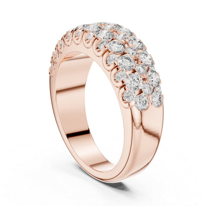 14K Yellow Gold Round Lab-Grown Diamond Ring for Women | Anniversary Gift | Pure Carat