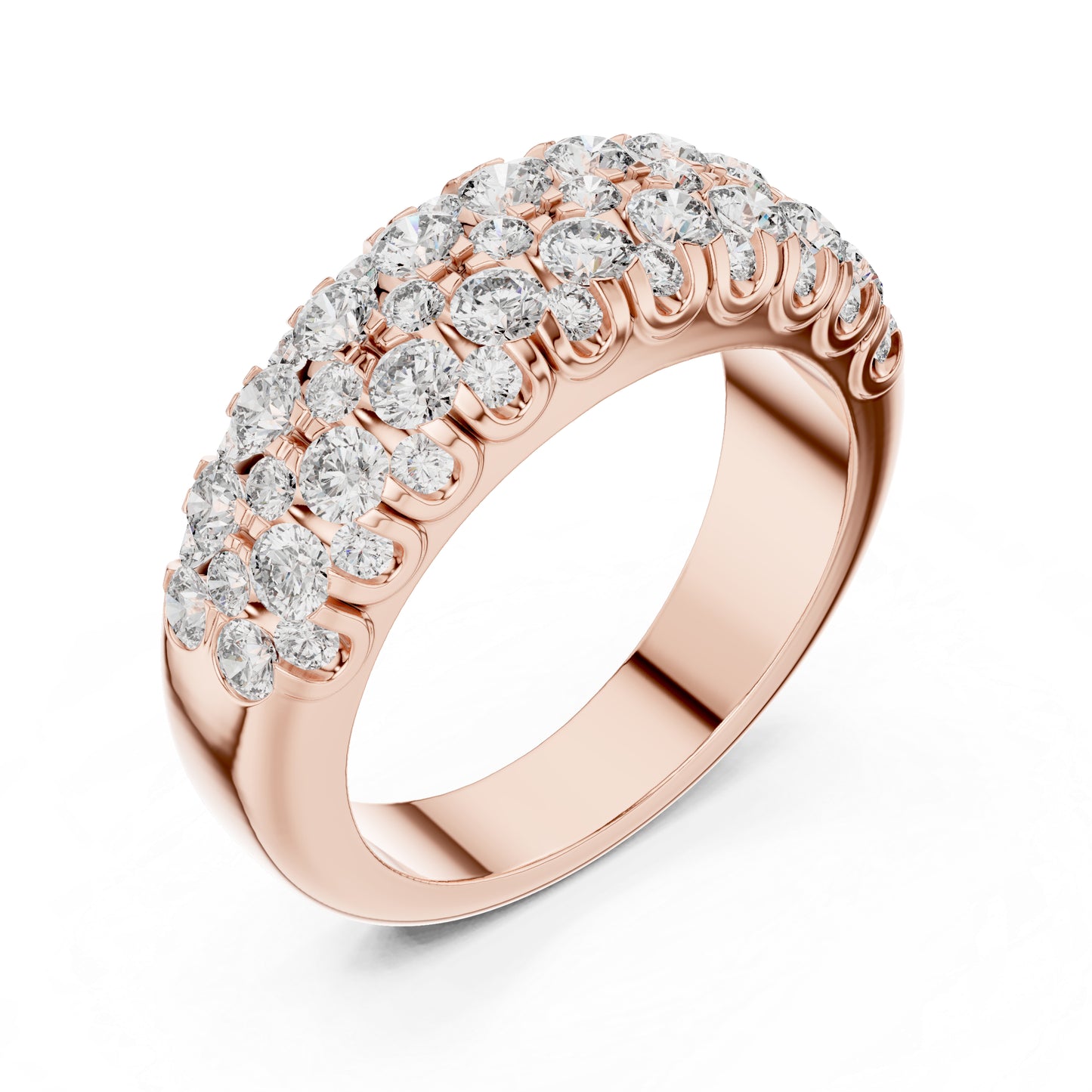 14K Yellow Gold Round Lab-Grown Diamond Ring for Women | Anniversary Gift | Pure Carat