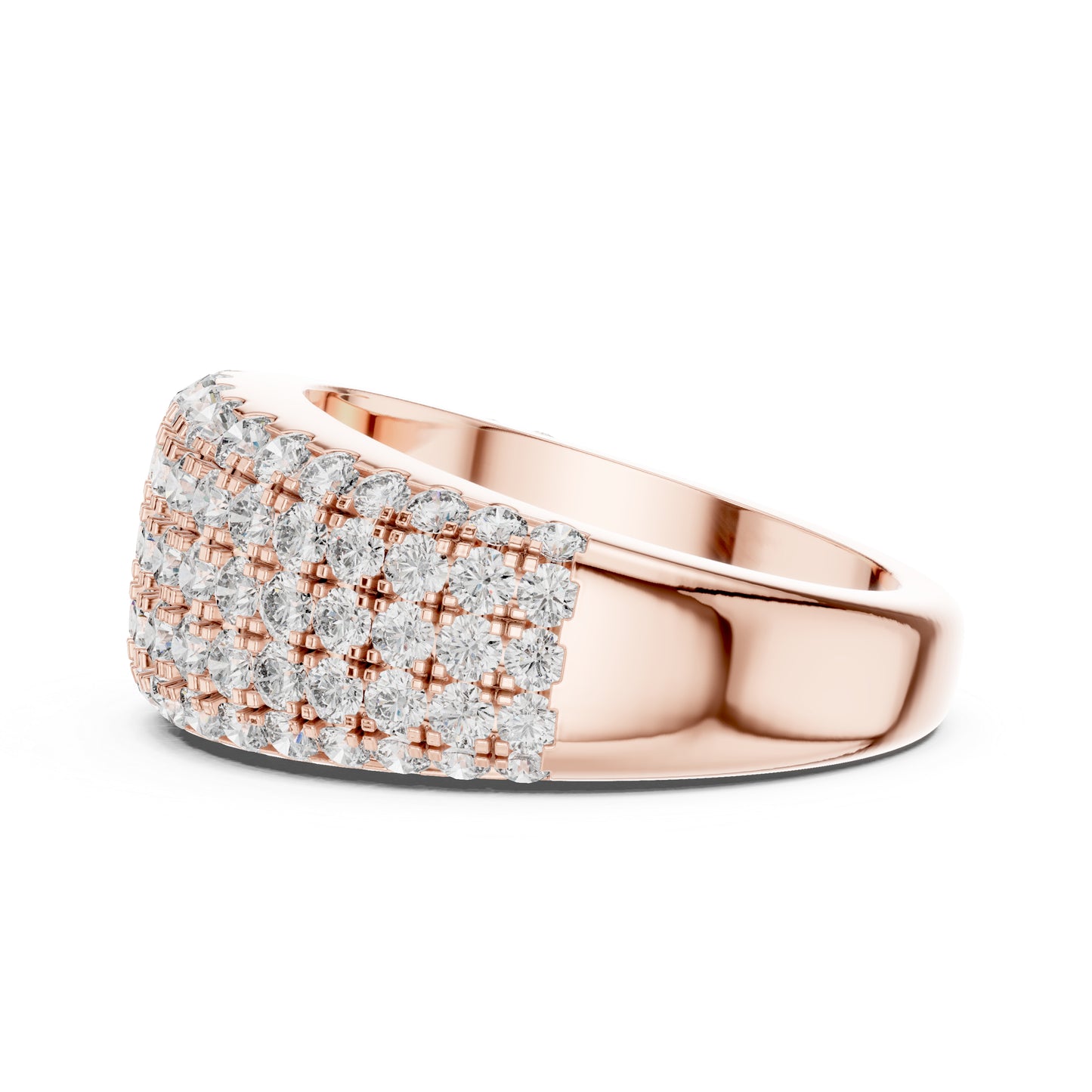Pure Carat 18K Yellow Gold Round Cut Lab-Grown Diamond Drop Ring for Women – Office Wear