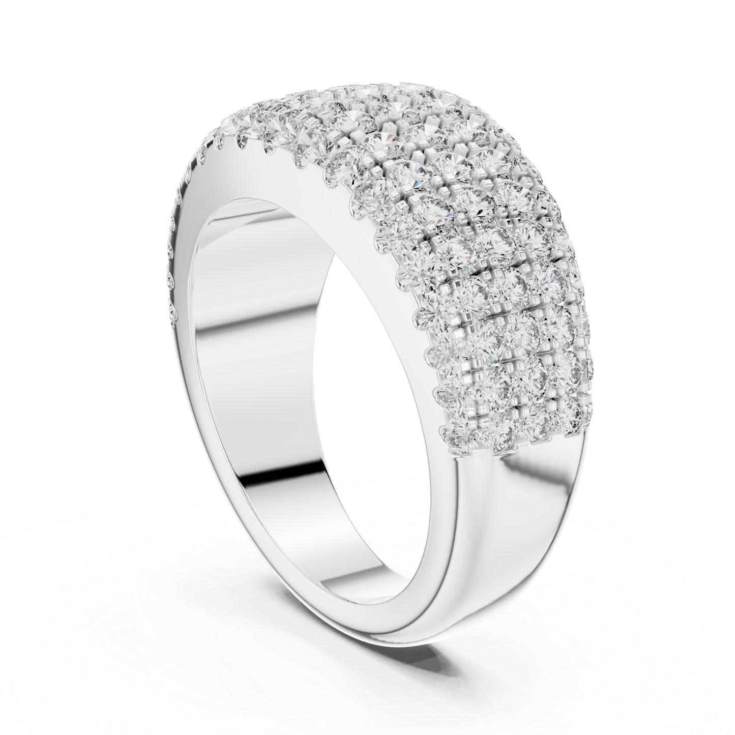 Pure Carat 18K Yellow Gold Round Cut Lab-Grown Diamond Drop Ring for Women – Office Wear