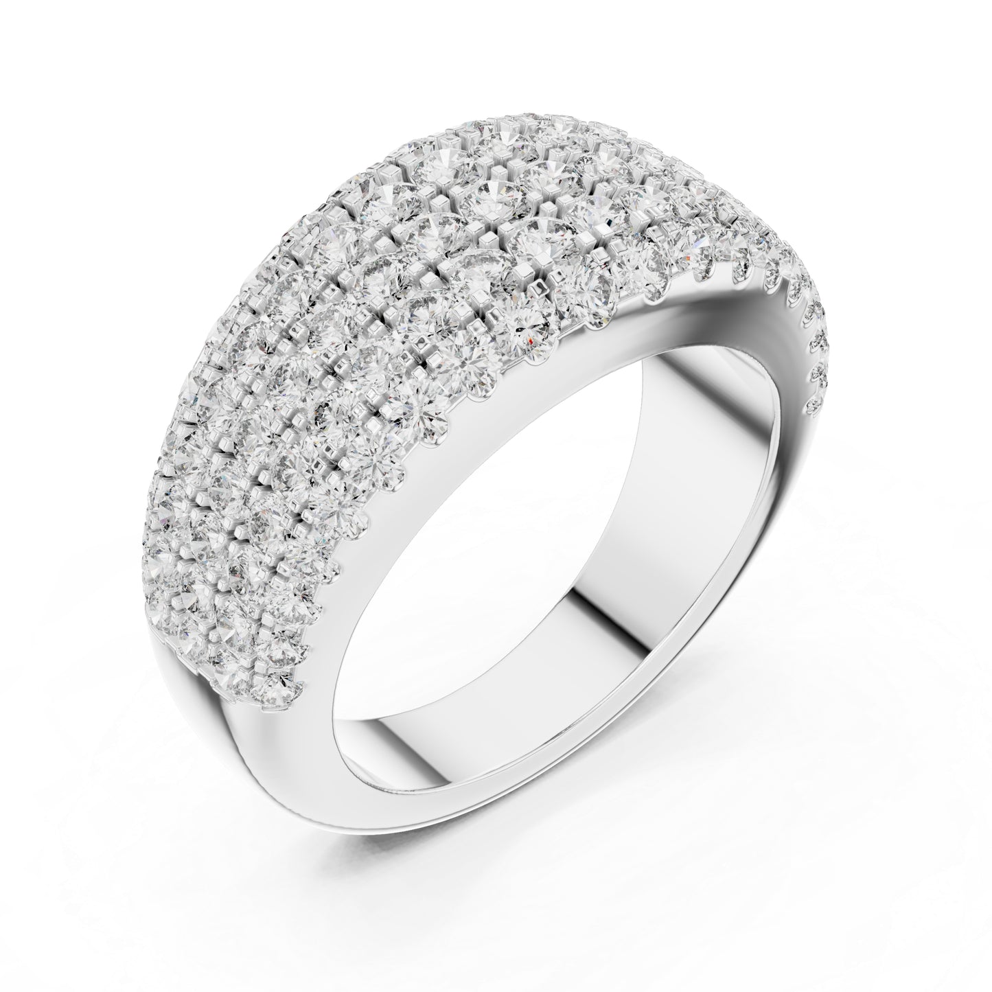 Pure Carat 18K Yellow Gold Round Cut Lab-Grown Diamond Drop Ring for Women – Office Wear