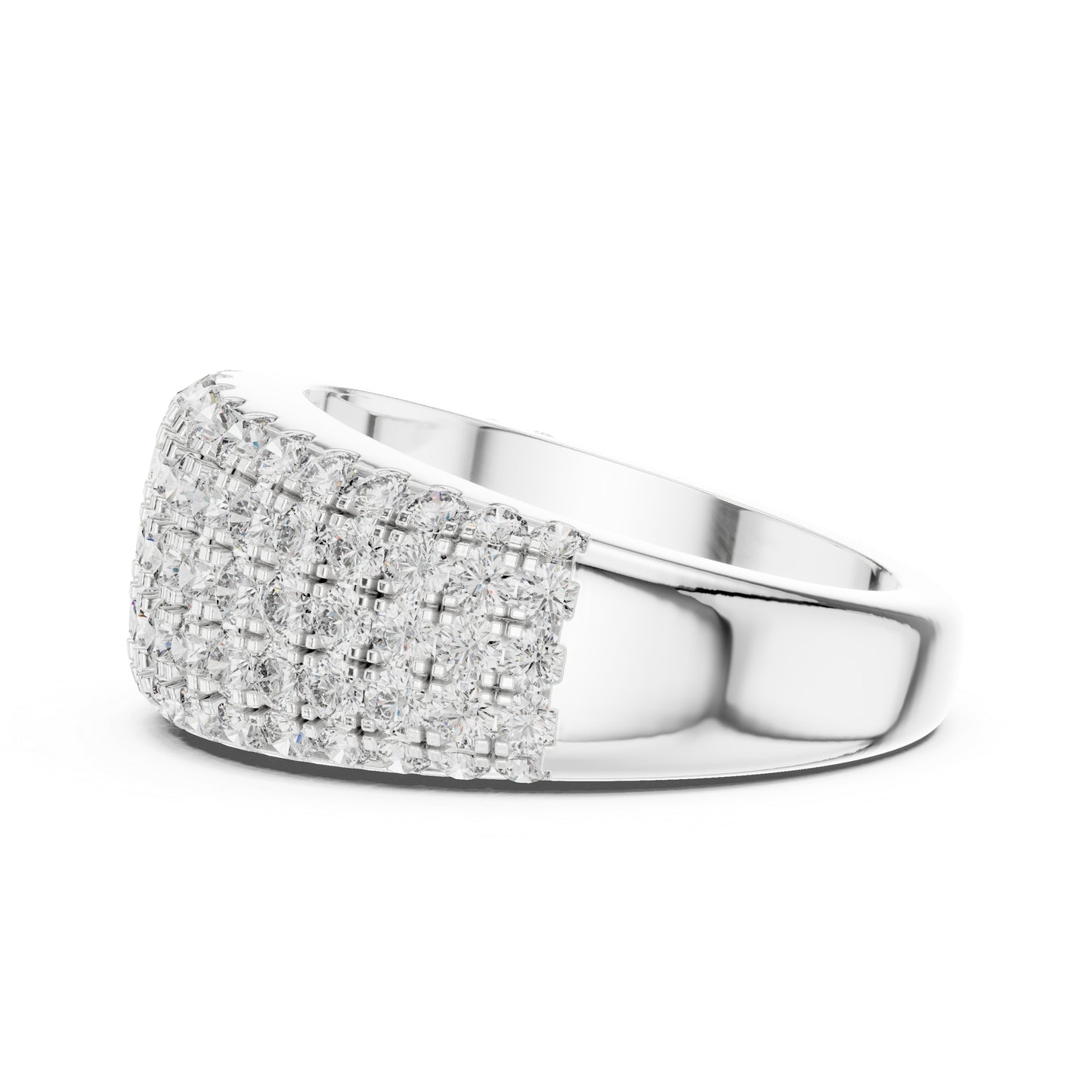 Pure Carat 18K Yellow Gold Round Cut Lab-Grown Diamond Drop Ring for Women – Office Wear
