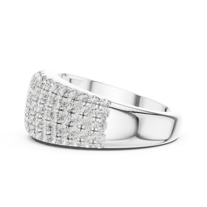 Pure Carat 18K Yellow Gold Round Cut Lab-Grown Diamond Drop Ring for Women – Office Wear