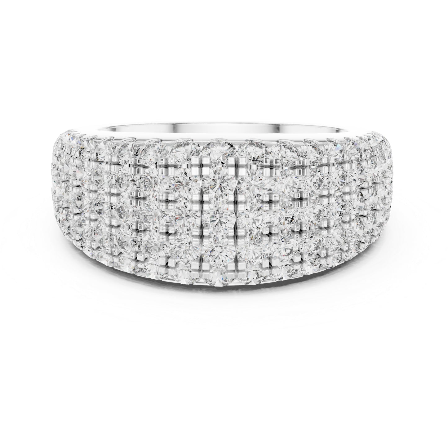 Pure Carat 18K Yellow Gold Round Cut Lab-Grown Diamond Drop Ring for Women – Office Wear