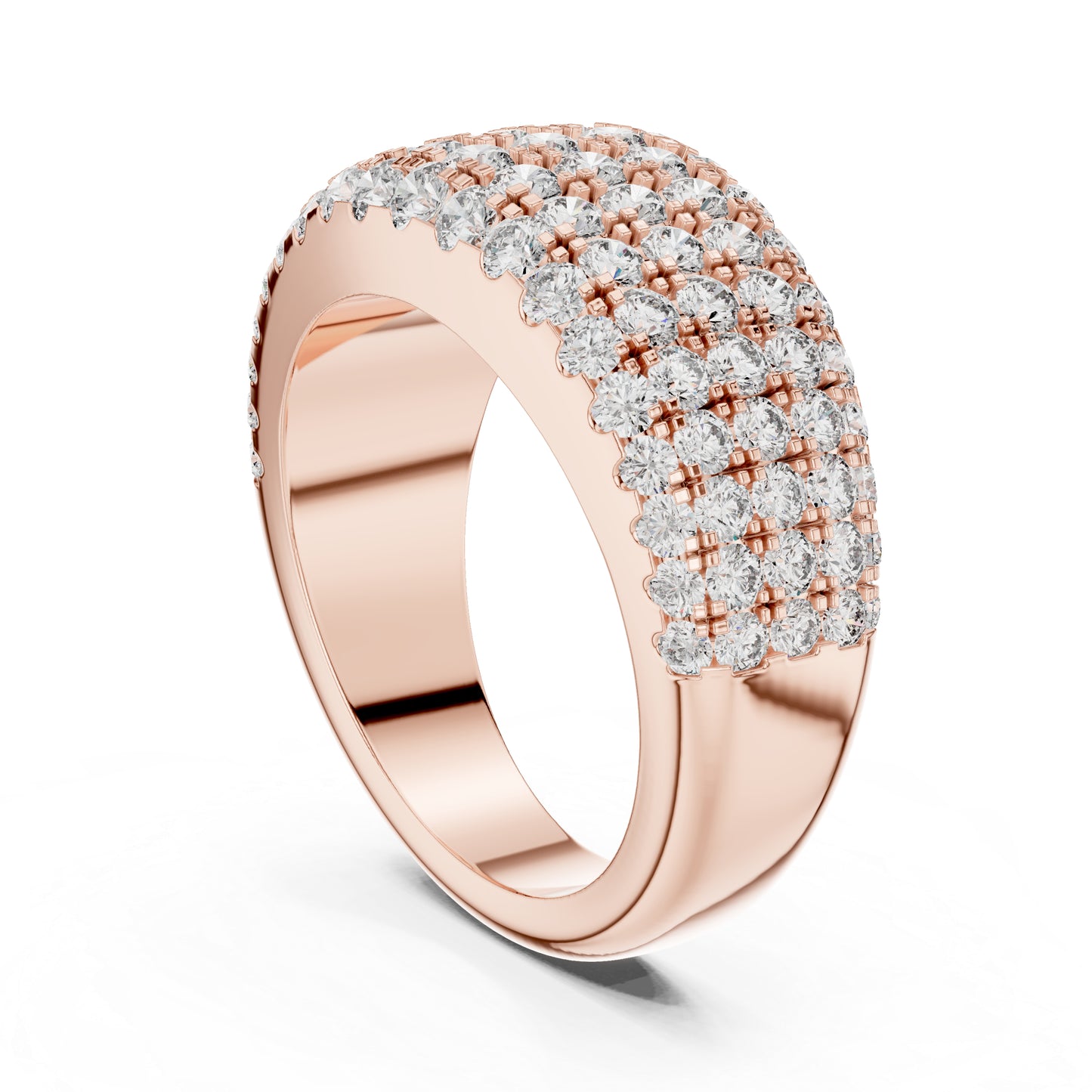 Pure Carat 18K Yellow Gold Round Cut Lab-Grown Diamond Drop Ring for Women – Office Wear