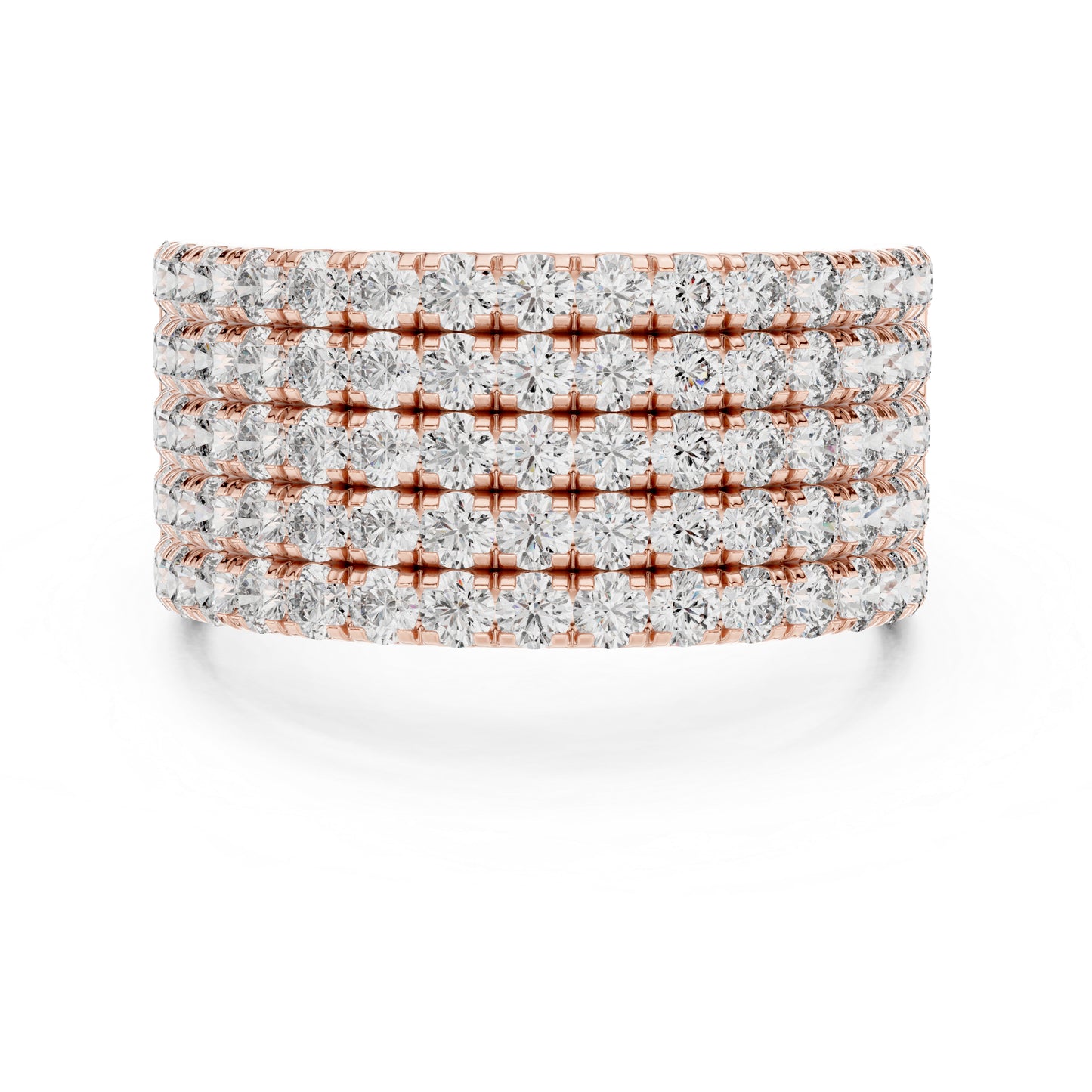 Pure Carat 14K Rose Gold Round Cut Lab-Grown Diamond Solitaire Ring for Women – Daily Wear