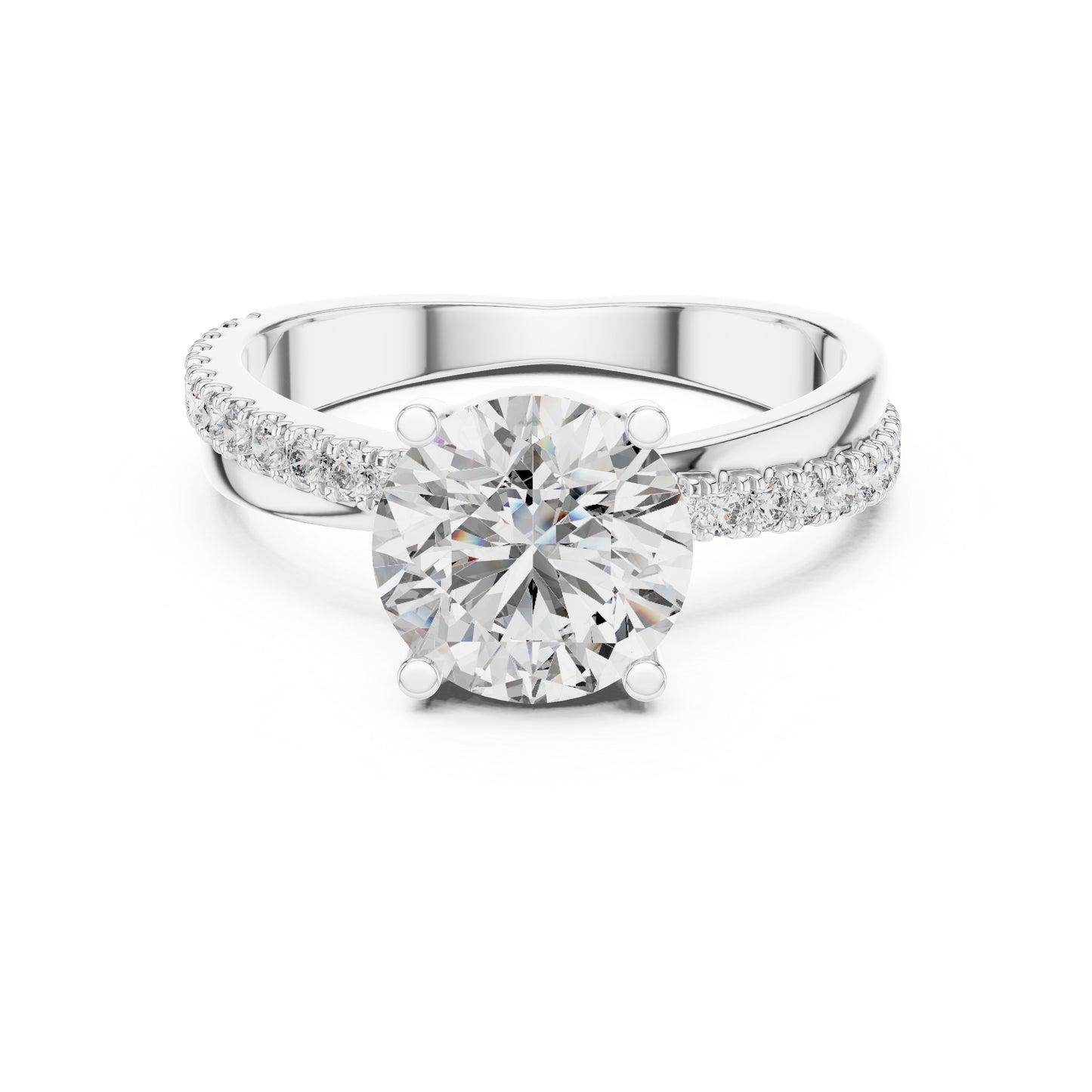 18K Yellow Gold Round Lab-Grown Diamond Ring for Women | Office Wear | Pure Carat