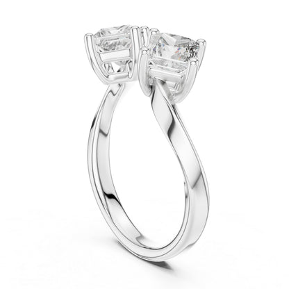 14K Yellow Gold Princess Cut Lab-Grown Diamond Drop Ring for Women | Wedding Jewellery | Pure Carat