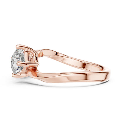 14K Yellow Gold Princess Cut Lab-Grown Diamond Drop Ring for Women | Wedding Jewellery | Pure Carat