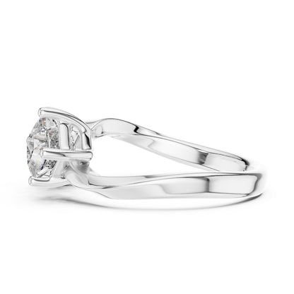 14K Yellow Gold Princess Cut Lab-Grown Diamond Drop Ring for Women | Wedding Jewellery | Pure Carat