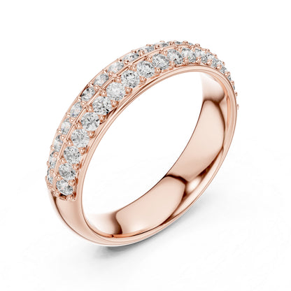 18K Yellow Gold Round Lab-Grown Diamond Ring for Women | Anniversary Gift | Pure Carat