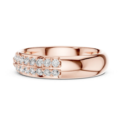 18K Yellow Gold Round Lab-Grown Diamond Ring for Women | Anniversary Gift | Pure Carat