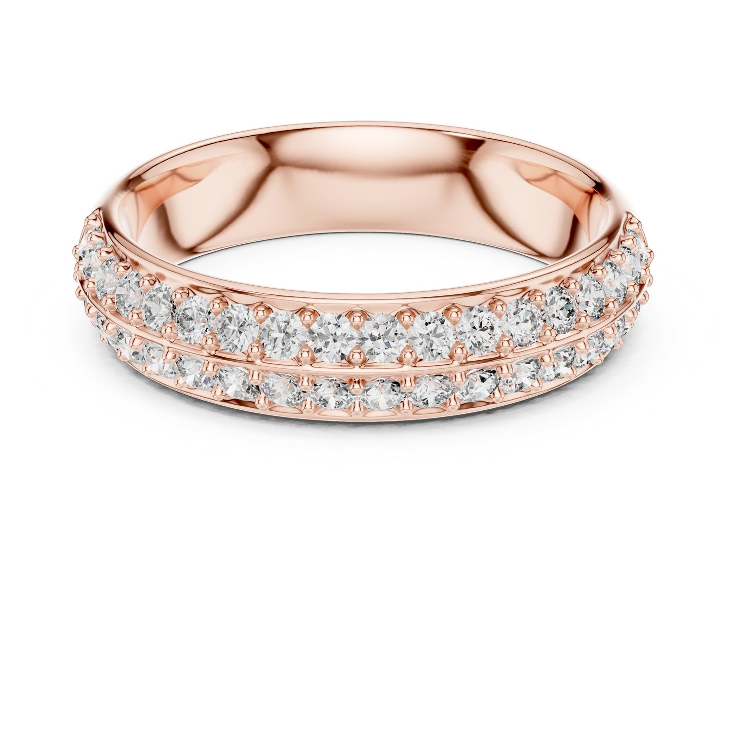 18K Yellow Gold Round Lab-Grown Diamond Ring for Women | Anniversary Gift | Pure Carat