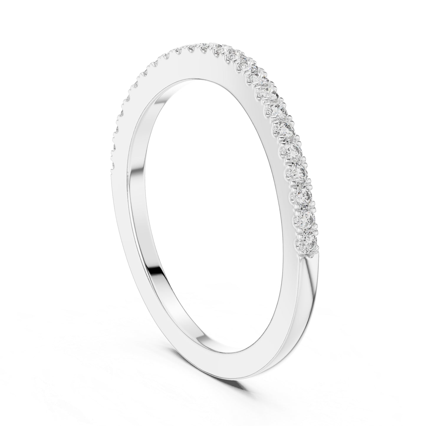 14K White Gold Round Lab-Grown Diamond Drop Ring for Women | Party Wear | Pure Carat