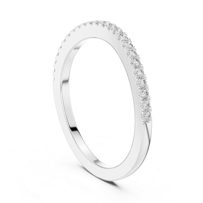 14K White Gold Round Lab-Grown Diamond Drop Ring for Women | Party Wear | Pure Carat