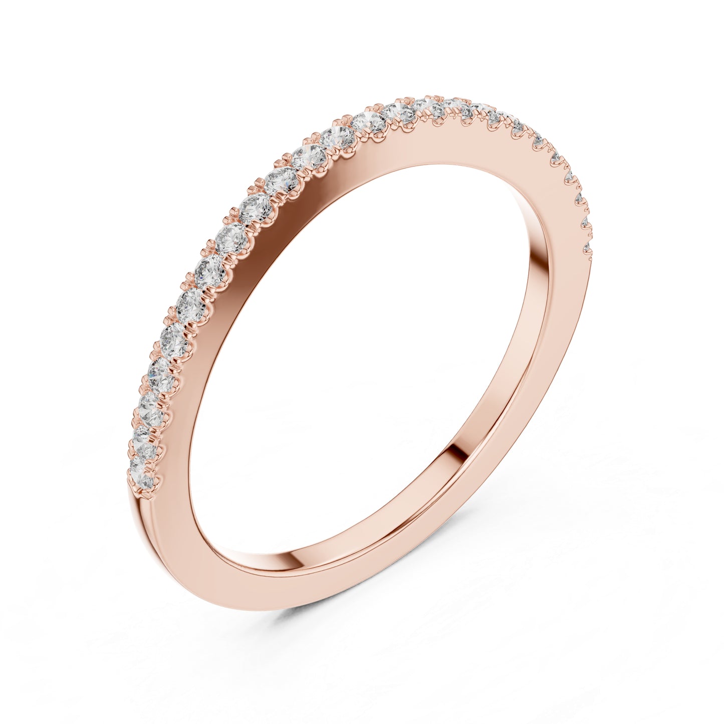 14K White Gold Round Lab-Grown Diamond Drop Ring for Women | Party Wear | Pure Carat