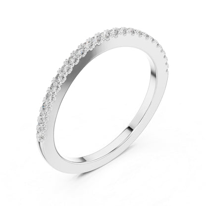 14K White Gold Round Lab-Grown Diamond Drop Ring for Women | Party Wear | Pure Carat