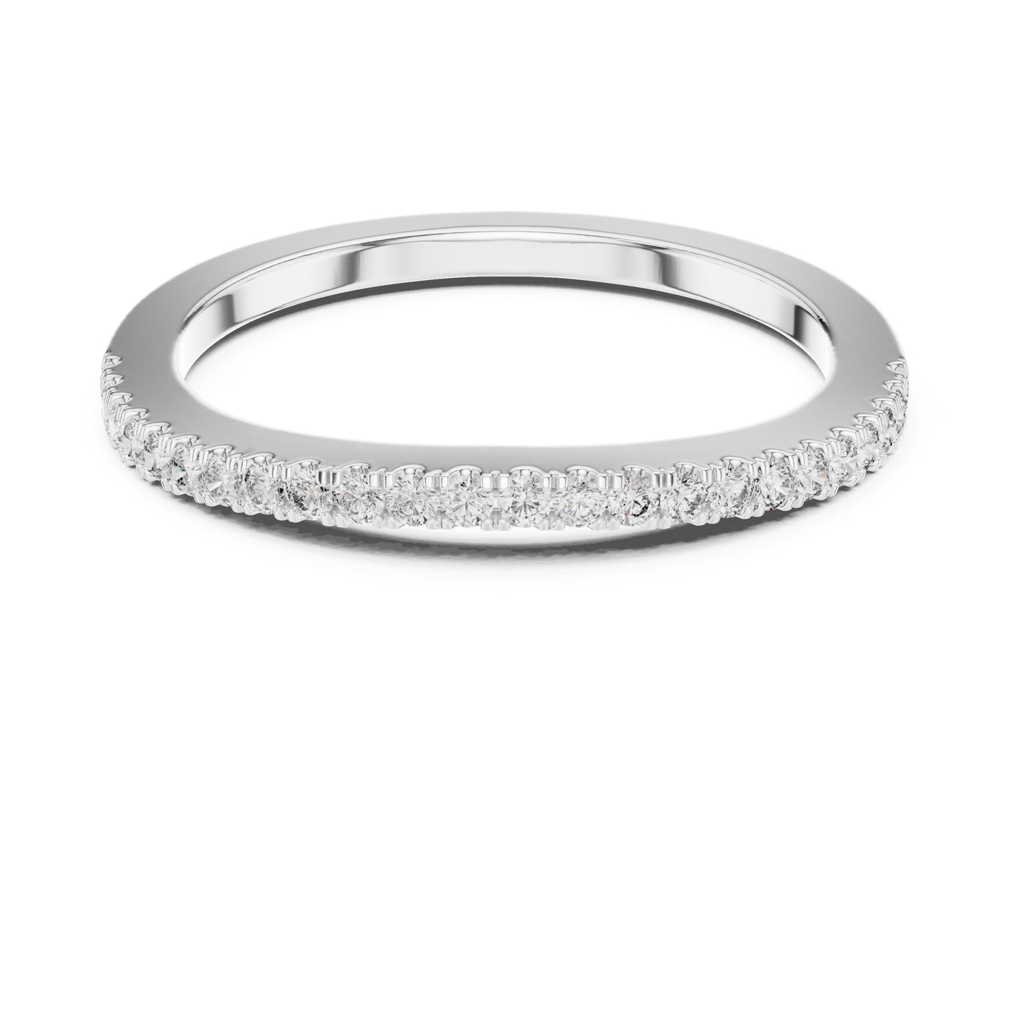 14K White Gold Round Lab-Grown Diamond Drop Ring for Women | Party Wear | Pure Carat