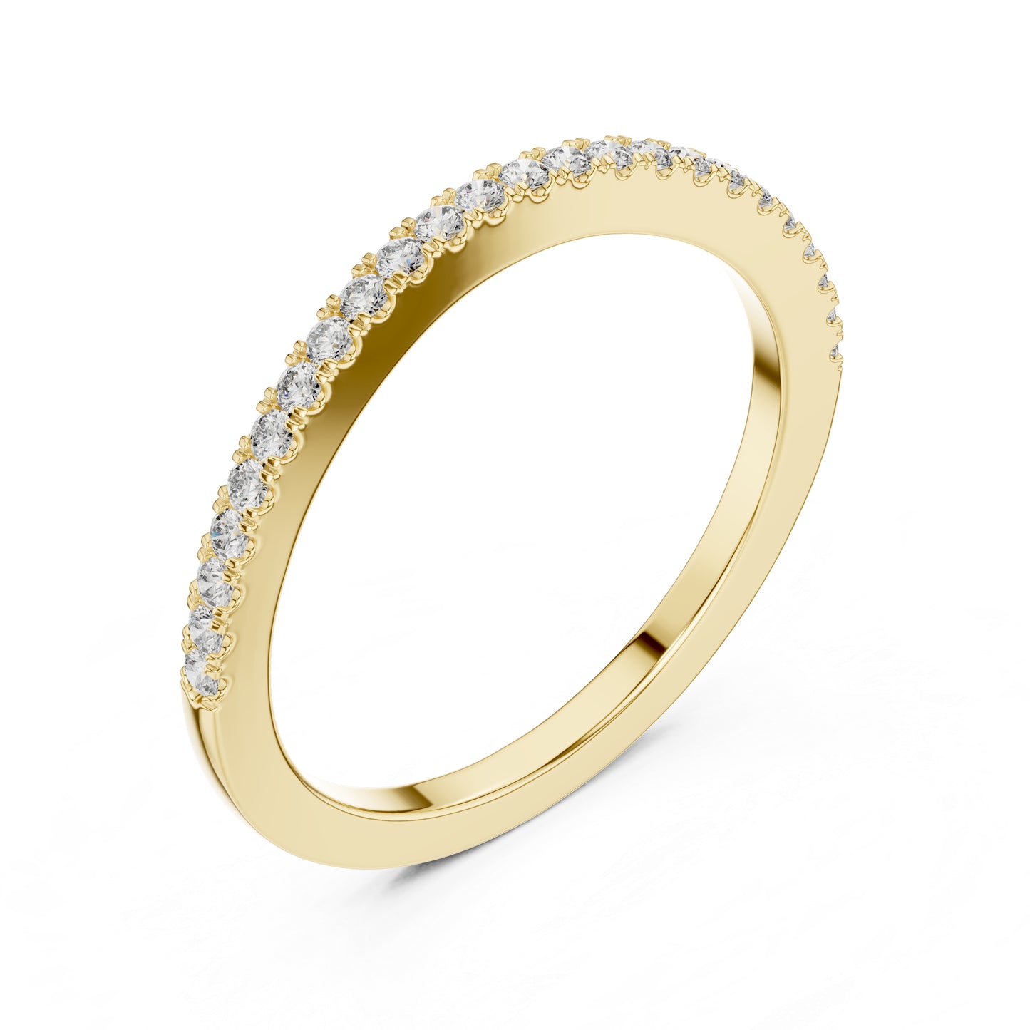14K White Gold Round Lab-Grown Diamond Drop Ring for Women | Party Wear | Pure Carat